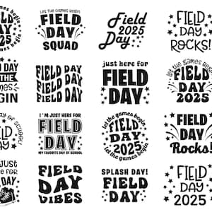 Día de campo escolar svg, Celebración del día de campo 2025 PNG, Niños corriendo SVG, Último día de clases, Camiseta SVG, Camiseta del día de campo Clipart