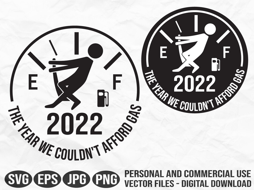 2022 Funny Christmas Ornament SVG, 2022 the Year We Couldn't Afford Gas