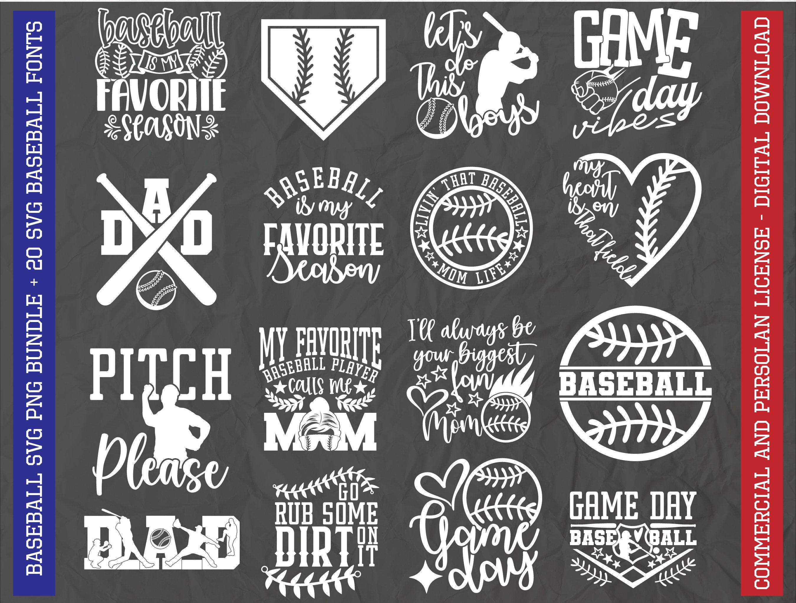 Baseball Mega Bundle Svg, Baseball Svg Bundle, Baseball Quotes Svg ...