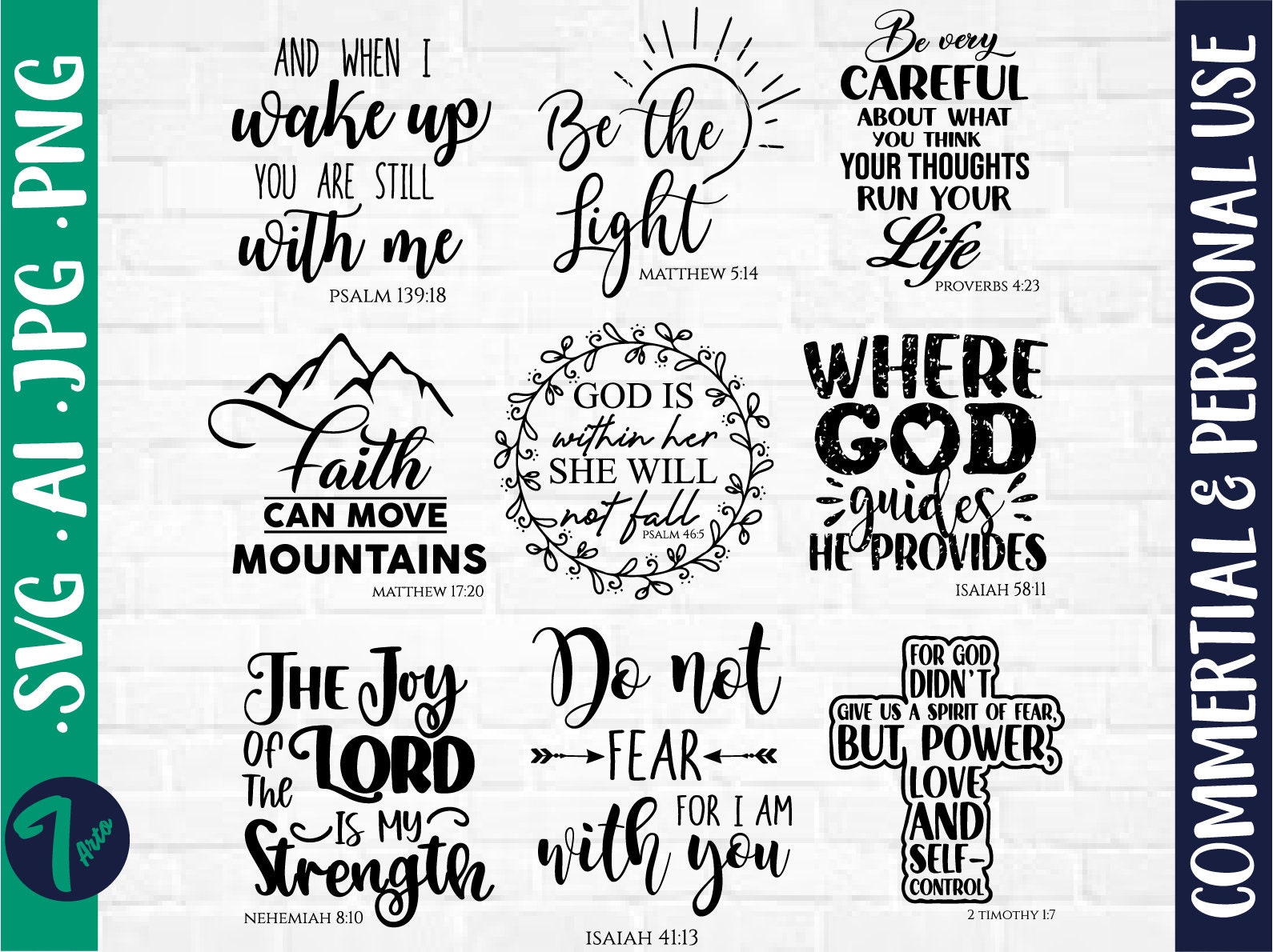 Christian Bundle SVG, Bible Verse Bundle, Cut Files for Cricut ...