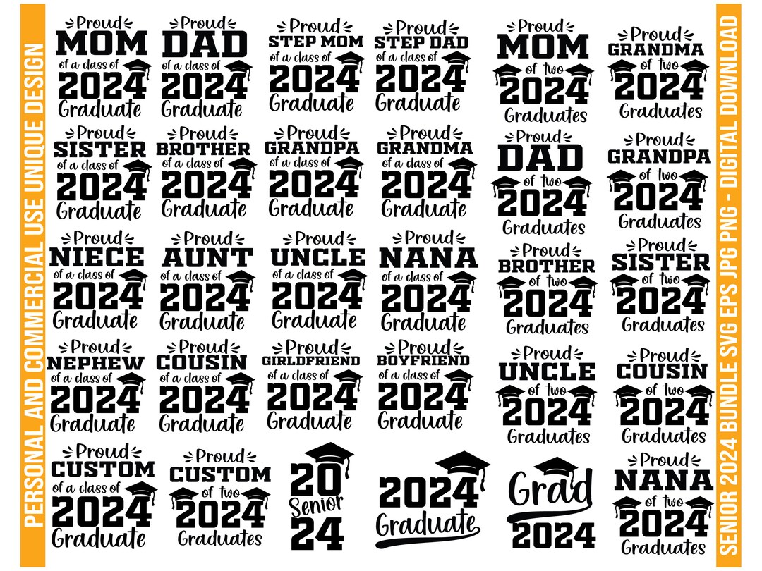 Proud of A 2024 Graduate Svg, Graduation SVG Bundle, Graduation Shirt ...