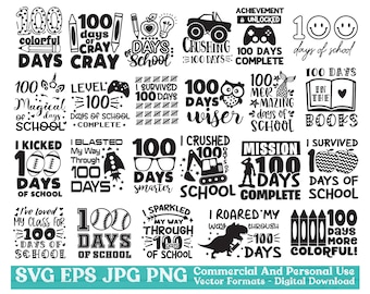 100 days of school bundle SVG, School Shirt svg, 100 Days of school png, Playground svg, School svg, School png, Back to school svg