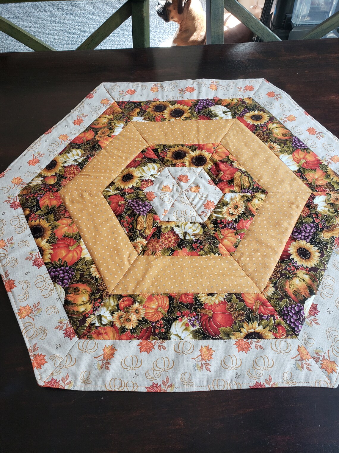 Hexagon Table Topper Etsy