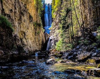 waterfall, landscape, print, waterfall photography, waterfall wall art,landscape prints, forest landscape, forest wall art