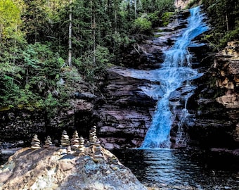 waterfall, landscape, waterfall print, waterfall photography, waterfall wall art,landscape prints, forest landscape, forest wall art