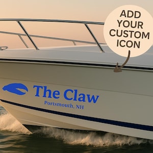 Custom Boat Name Vinyl Decal: Personalized Nautical Sticker