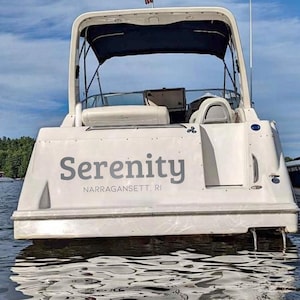 Custom Boat Name Vinyl Decal: Personalized Marine Sticker
