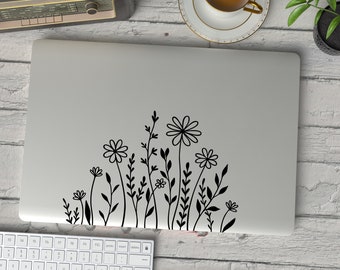 Wildflower Decal, Flower Sticker, Wildflower Car Decal for Laptop, Wall, or Car, Plant Lover, Gift Idea, Boho