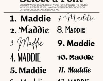 Personalized Name Decal: Custom Vinyl Sticker for Water Bottles