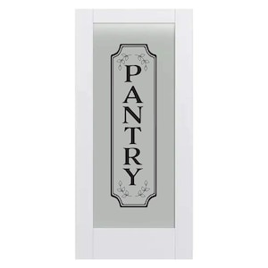 Vertical Kitchen Pantry Decal Sticker for Door or Wall, Pantry Door Sign, Kitchen Decor, Wall Art