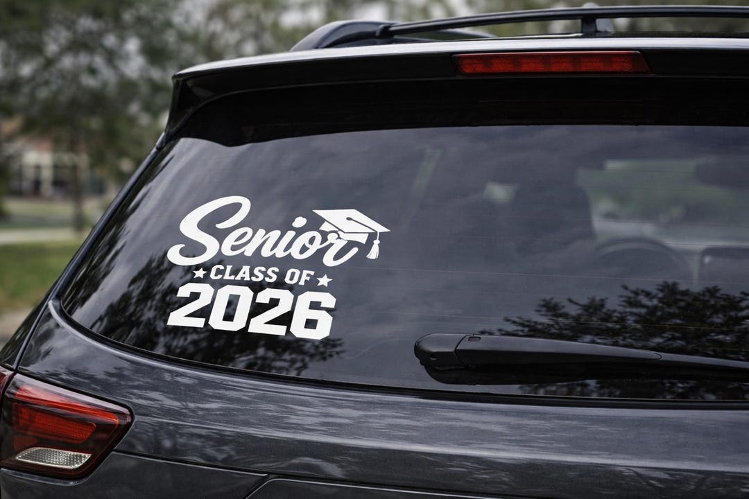 2026 Graduation Year Decal, Senior Class of 2026 Car Decal Sticker - Etsy