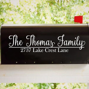 Cursive Letter Vinyl Decal, Cursive Letter Initial, Mailbox Numbers, House  Numbers, Custom Decals 