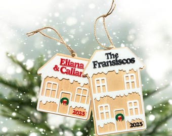 2025 Christmas Ornament, Family Name Ornament, Personalized, Custom, Stocking Stuffer