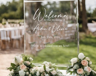 Custom Wedding Sign Decal, Welcome Sign Sticker