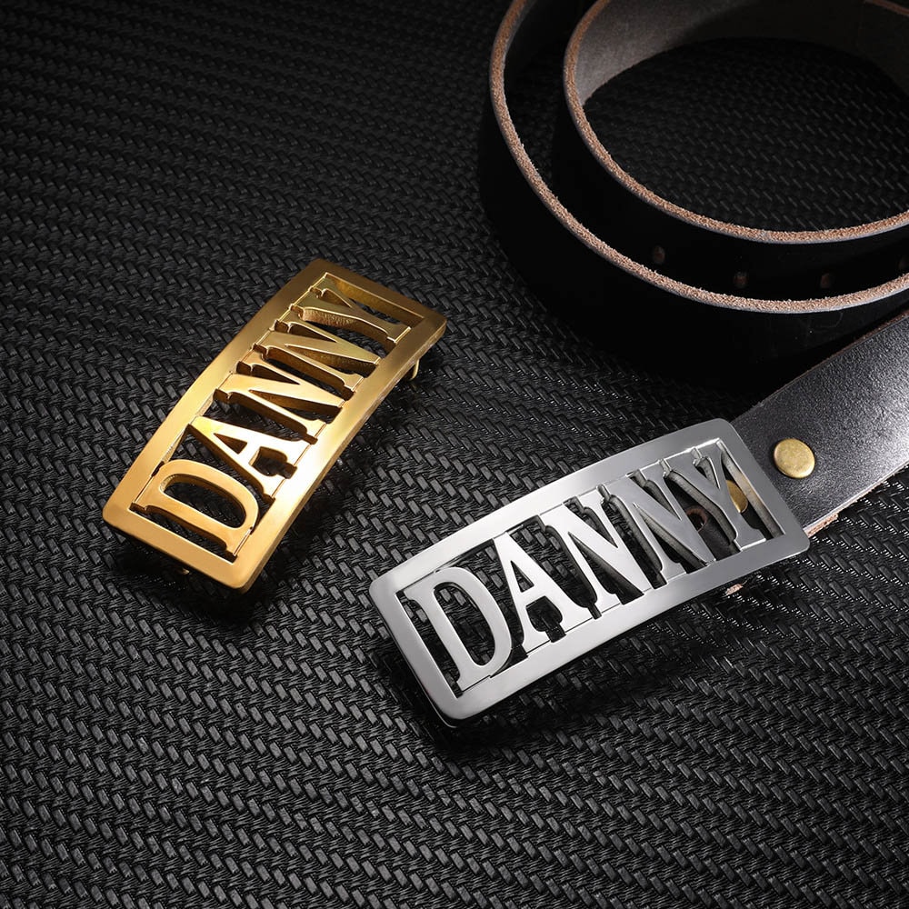 Popular Hip-hop Punk Rhinestone Buckle Men's Belt, Husband