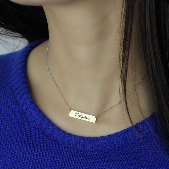 Your Handwriting Tiny Charm Necklace Handwritten Initial Charms Initial  Disc Necklace Children's Names Gift Gift for Mum 