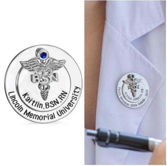 BSN Pin, LVN Nursing Pin For Nurse Graduate, Nurse Pin