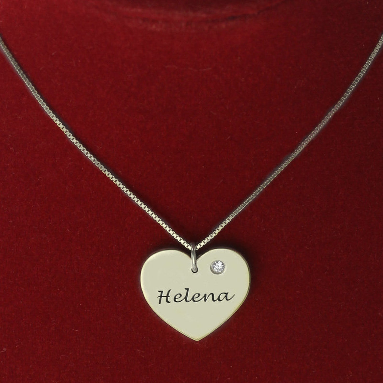 Collana Donna Argento 925 Con Pietra Di Nascita - Ciondolo Cuore E Zirconia, Regolabile, Confezione Regalo - Foto 12