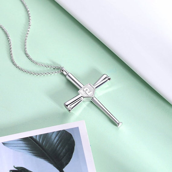 Baseball Bat Necklace Gift 