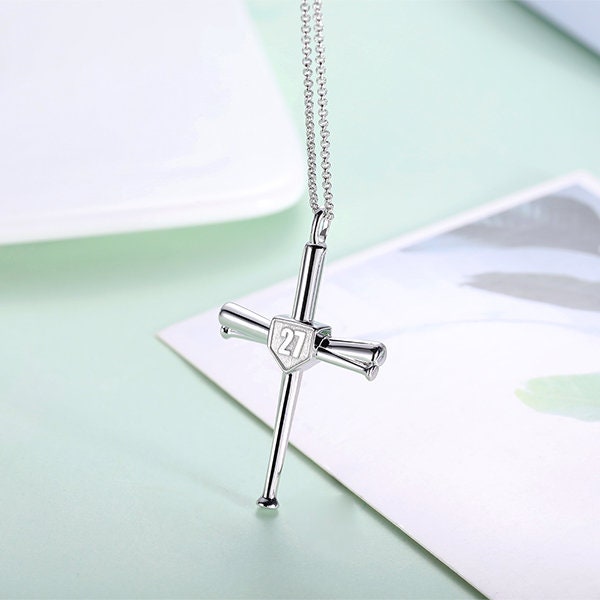 Baseball Bat Necklace Gift 
