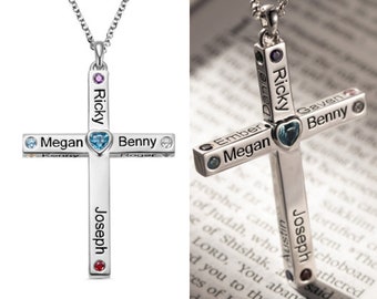 Cross Necklace Mothers Necklace 1-12 