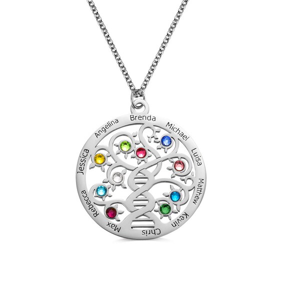 Family Name Necklace Family Tree Name 