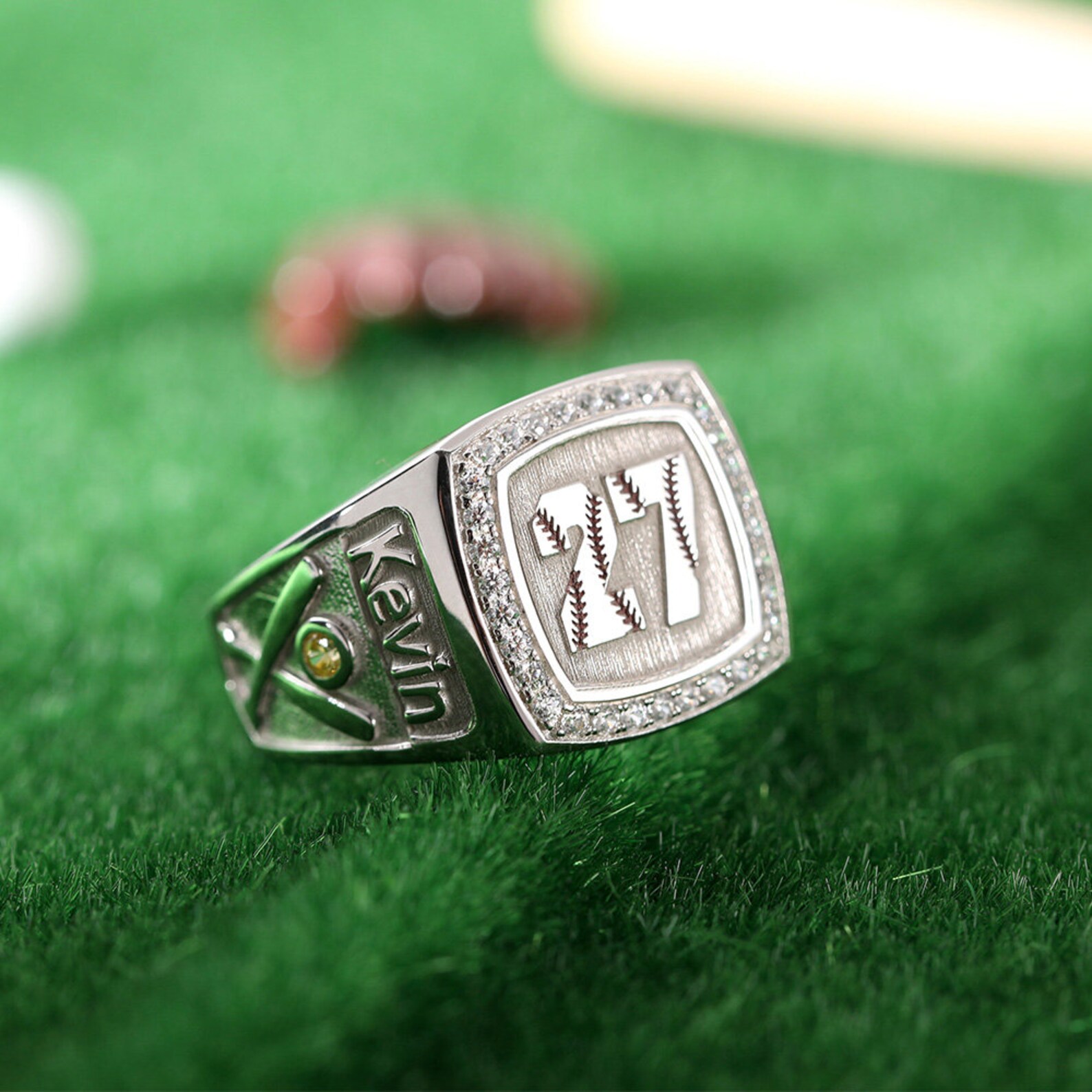Baseball Ring Men's Baseball Ring Baseball Etsy