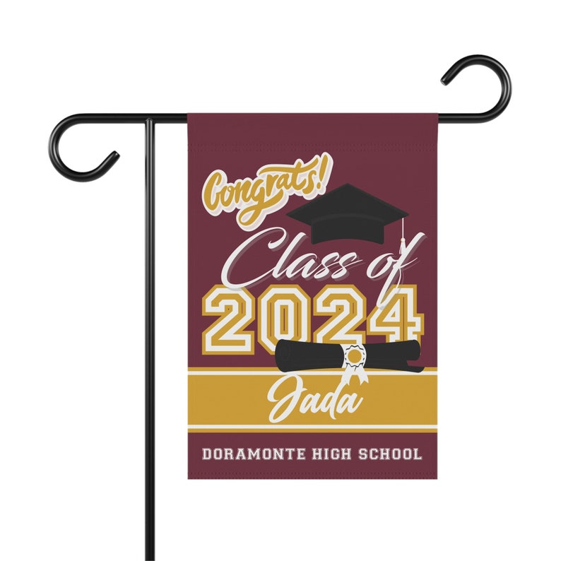 Lockview High School Grad Sign Custom Graduation Yard Flag, High School Graduation Sign, College ...