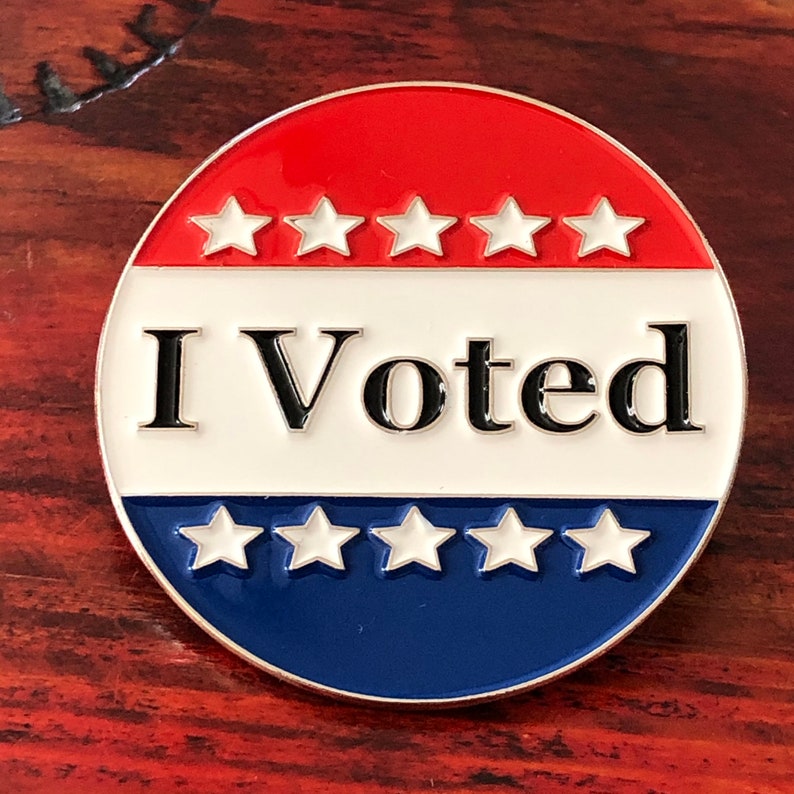 I Voted - Election Soft Enamel Pin - Vote - Etsy