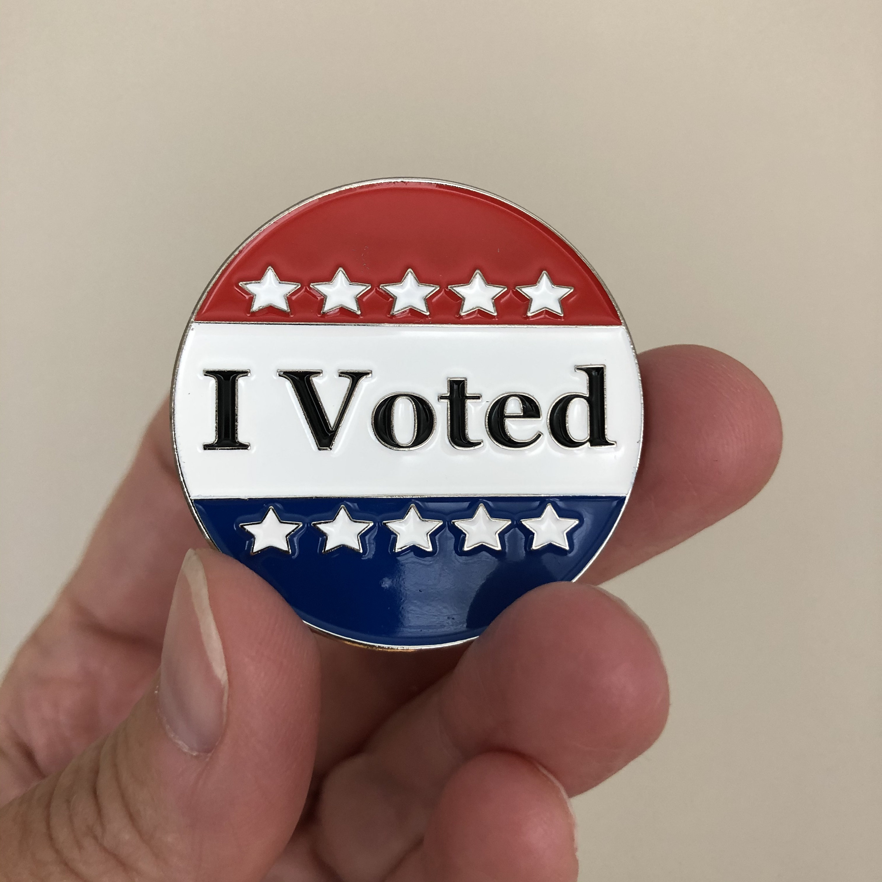 I voted cheap today pin