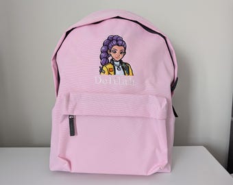 Kpop Demon Hunters Rumi Backpack, Personalised School Bag, Travel Holiday Accessory
