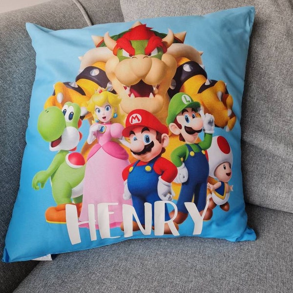 Mario Throw Pillow Etsy UK