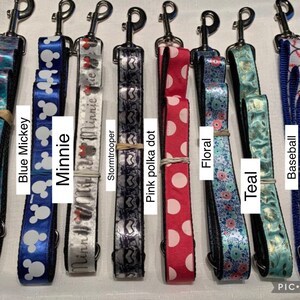 6ft Dog Leashes - Disney / Starwars / Pink / Blue / Baseball / Dog Collar / Mickey and Minnie