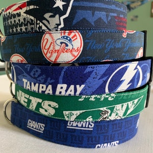 Sports Team Dog Bow Ties | Collars | Bandanas - New England Patriots Football - Buccaneers- Tampa Bay Lightning | Jets | Giants Dog Bandana