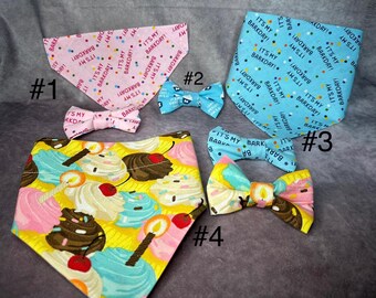Birthday Bow Ties | Bandanas | Bark Day | Gotcha Day!