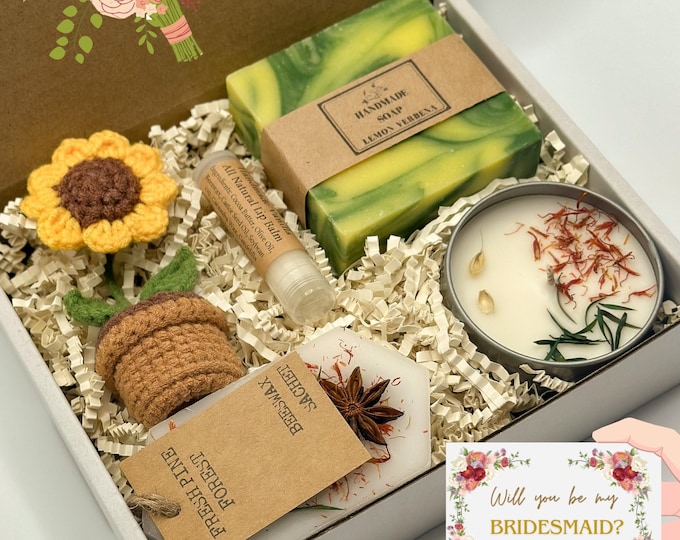 Bridesmaid Box, Bridesmaid Proposal, Will You Be My Bridesmaid, Bridesmaid Gifts, Bridesmaid Proposal Basket, Bridesmaid Set, Spa Gift Box