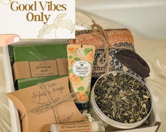 Stress Relief Gift, Tea Friendship Gift, Self Care Box For Women, Care Package for Her, Mental Health, Self Care Package for Her, Hygge Box