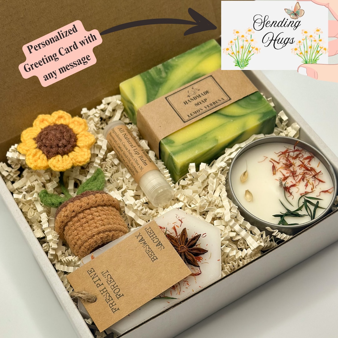 Sending Hugs Gift Box, Self Care Box for Women, Stress Relief Gift ...