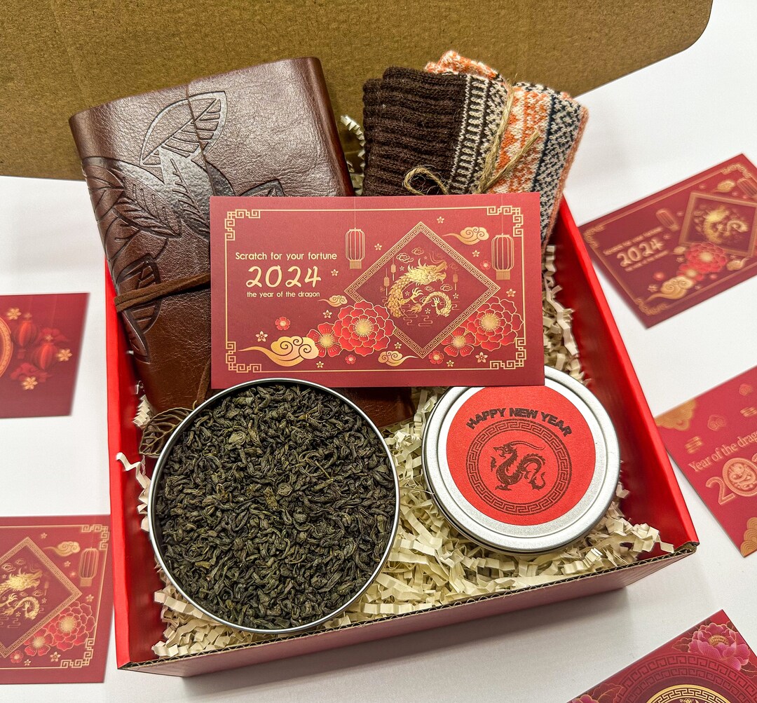 2024 Lunar Gift Basket, Lunar New Year Gift Box, Year of the Dragon