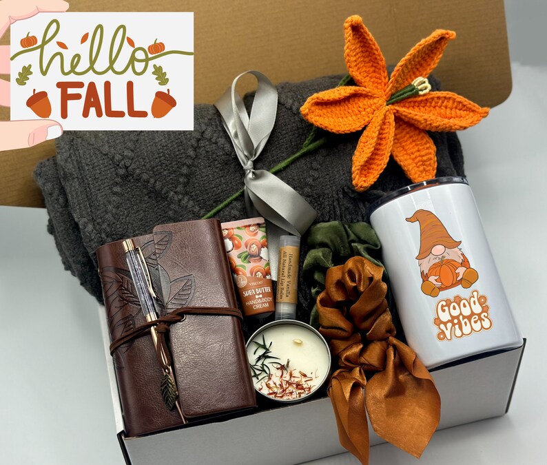Boo Basket, Hygge Pumpkin Fall Gift Box, Spooky Season Gift, Cozy Fall