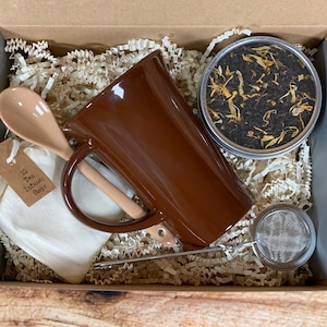 Birthday Gift Box, Birthday Gift Set, Organic Tea Gift Box, I Miss You Gift, Feel Better Gift, Fruit Tea Set, Thinking of You Gift,Self Care