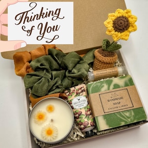 Thinking Of You Box, Hug In A Box, Mom Gift Set, Hygge Gift Box, Cozy Care Package, Self Care Basket, Blanket Gift Box, Encouragement Gift