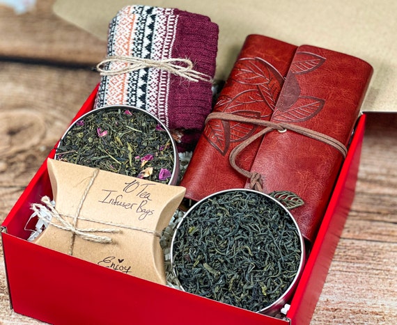Tea Gift Box Grandma Gift Basket Mom Gift Box Sister Gift Set