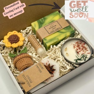 Sending Healing Vibes Gift Box, Get Well Soon Care Package for Women, Surgery Recovery, Spa Gift Box, Self Care, Thinking Of You, Sympathy