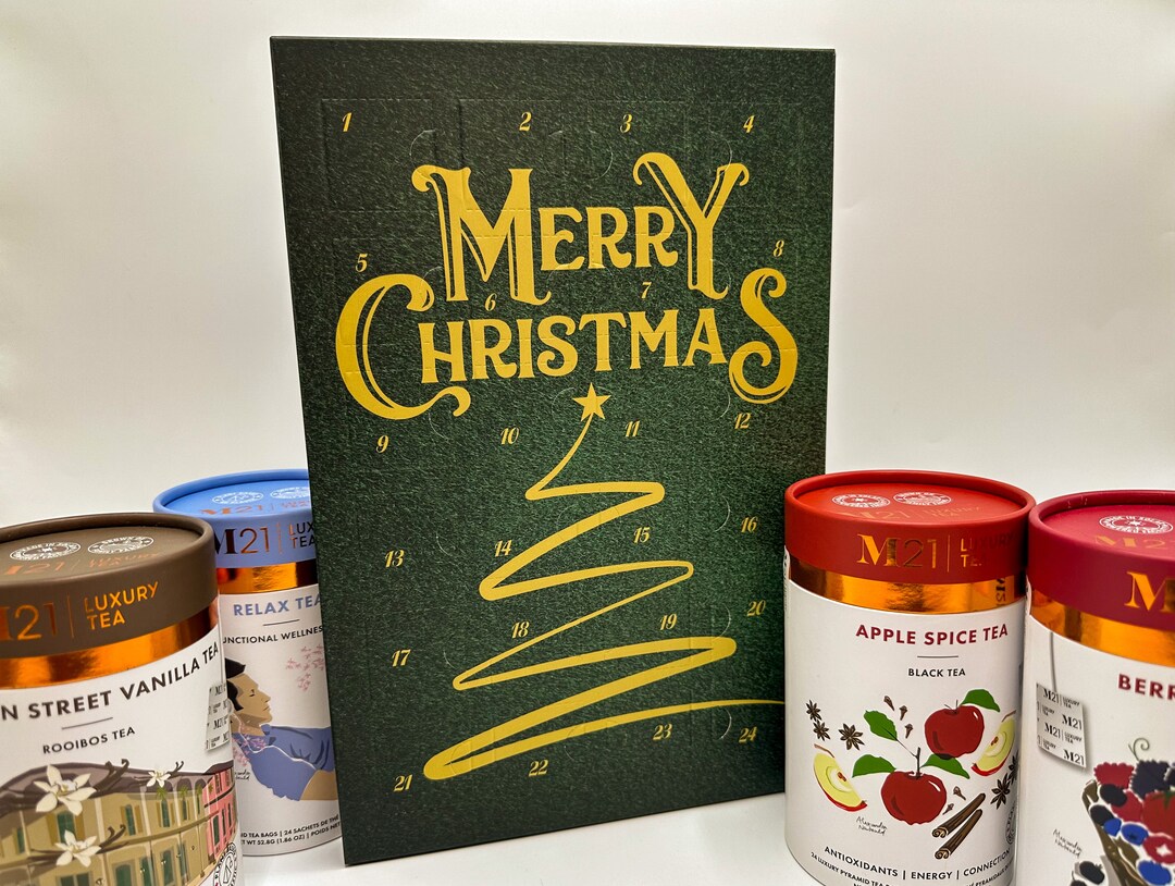 Tea Advent Calendar, Luxury Tea Advent Calendar, 24 Days of Tea, Advent