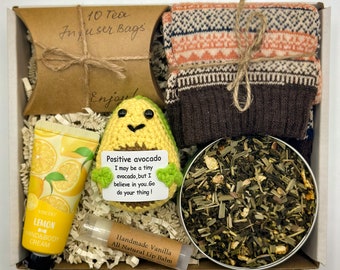 Positive Pickle Gift Box, Motivational Gift, Stress Relief Gift Basket, Tea Gift Box, Gift Set for Her, Gift Basket, Positive Pickle Gift