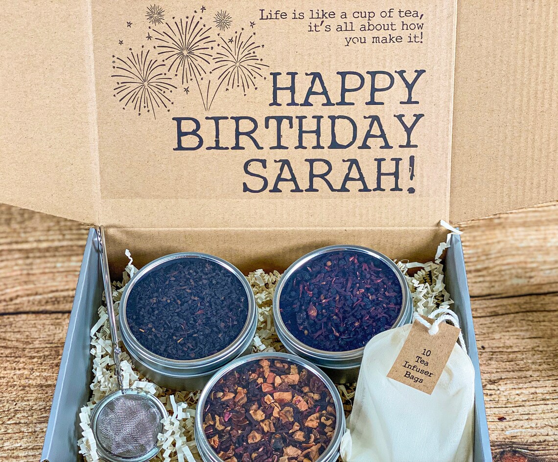 Organic Tea Gift Box Organic Tea Gift Set Customized Gift Etsy