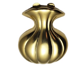 Matte gold art deco purse style pillbox