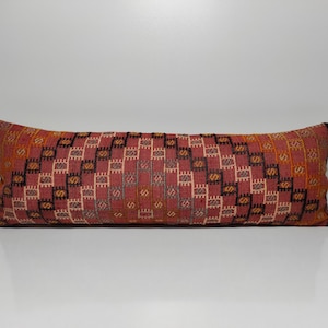 12x36 Turkish Kilim Lumbar,Bohemian Kilim Pillow,Kilim Cushion,Sofa Pillow,Boho Pillow,12x36 Turkish Decorative Pillow,UK,US,CANADA,UM312