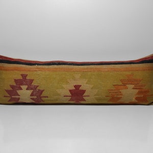 12x36 Decorative Kilim Pillow,Throw Pillow,Bohemian Kilim Pillow,Turkish Kilim Pillow,Cushion Cover,12x36 Kilim Lumbar,Pillow Covers,UM538
